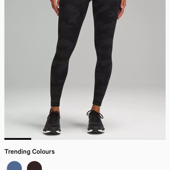 lululemon athletica Pants - Lululemon Wunder Under High-Rise Tight 25” Black Camo Leggings Size 4